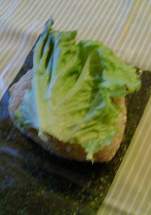 サラダ菜のおにぎり-レシピのメイン写真