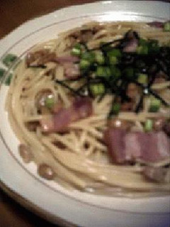 パスタ・ベーコン+納豆の和taste-レシピのメイン写真