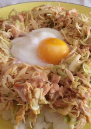 超簡単!!!ツナキャベ丼(●´ε｀●)♪-レシピのメイン写真