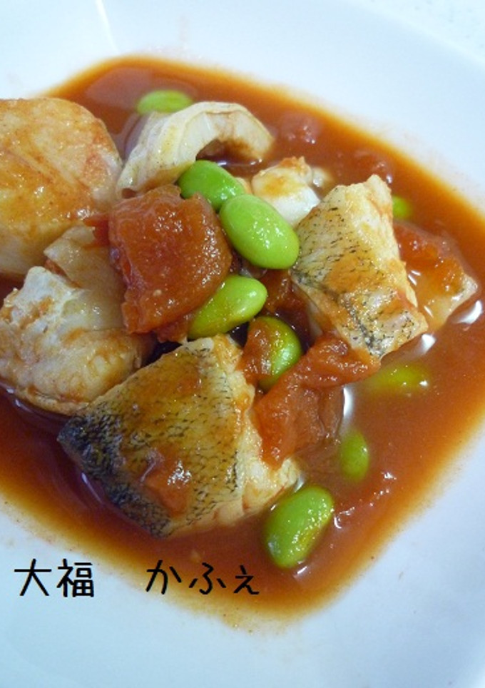簡単　塩だらのトマト煮-レシピのメイン写真