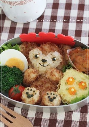 キャラ弁☆全身ダッフィー&シェリーメイ♪-レシピのメイン写真