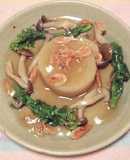 大根と桜エビの煮物・フランス風