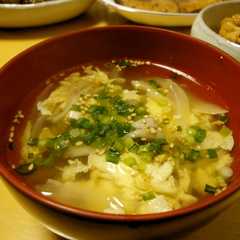 รูปของ 舞茸と卵の澄まし汁❀