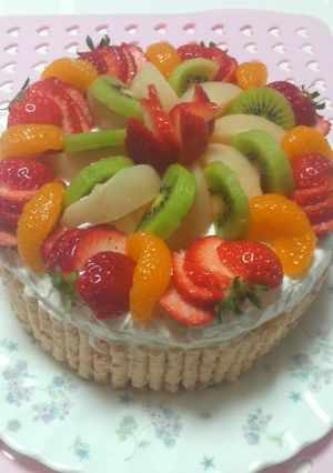 誕生日に♪デコレーションケーキ☆彡-レシピのメイン写真