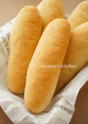 全粒粉入り☆ソフトパン（コッペパン）-レシピのメイン写真