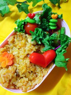 食べやすいオムライス風お弁当-レシピのメイン写真
