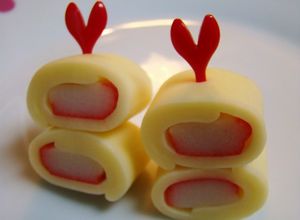 お弁当おかず☆チーズカニカマ♪キャラ弁に-レシピのメイン写真
