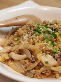 ☆★白菜と豚ひき肉のコチュジャン炒め★☆-レシピのメイン写真