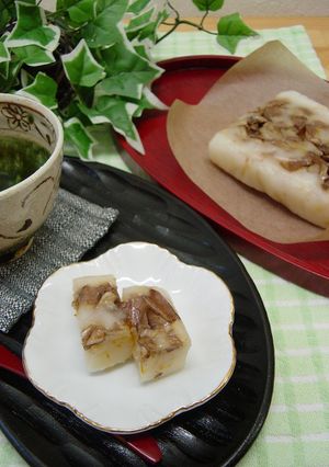 冬限定❤柚子と胡桃のくじら餅-レシピのメイン写真