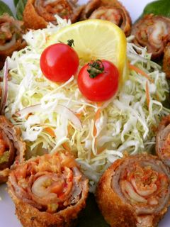 キムチチーズのポークロールカツ-レシピのメイン写真