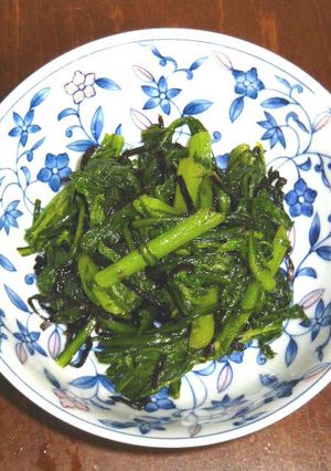 春菊の塩昆布和え-レシピのメイン写真