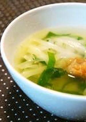 ﾂﾙﾂﾙ麺はﾜﾝﾀﾝの皮! ｽｰﾌﾟ☆-レシピのメイン写真