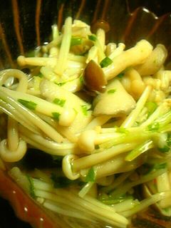 キノコと水菜の昆布茶和え-レシピのメイン写真