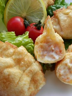 鮭とチーズのとろ~りグラタン揚げ餃子-レシピのメイン写真