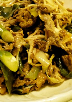 牛薄切り肉のマヨぽん炒め-レシピのメイン写真
