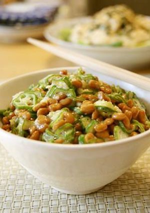 サクサク美味しい♪生オクラ納豆丼-レシピのメイン写真
