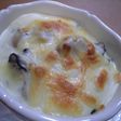 牡蠣とほうれん草のグラタン
