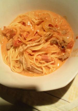 鶏肉のトマトクリームパスタ-レシピのメイン写真