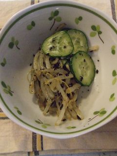 レンジで簡単!もやしときゅうりの和え物-レシピのメイン写真