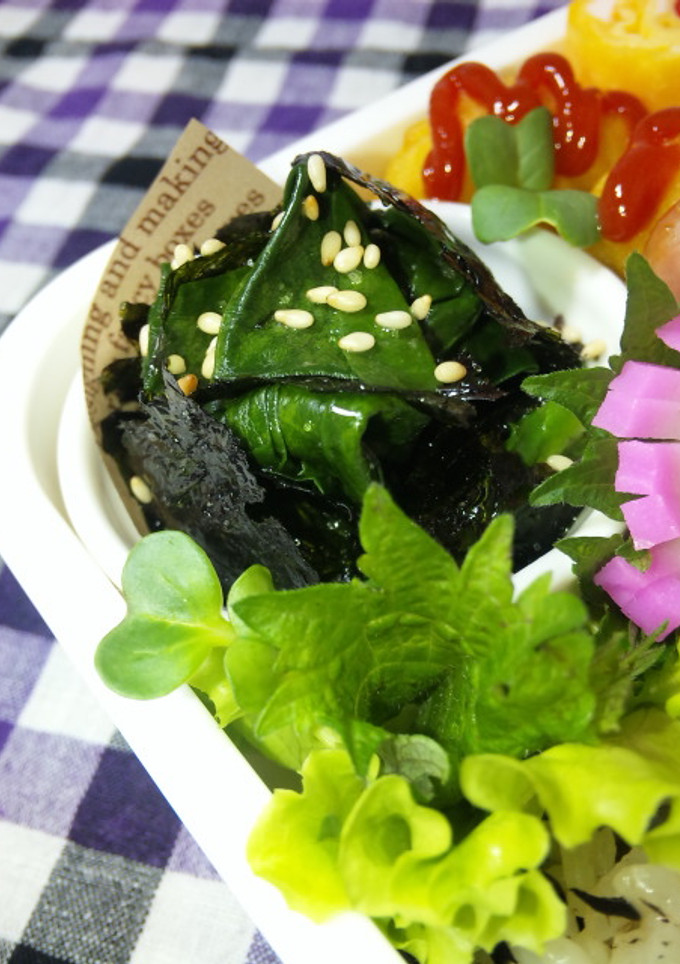 ＊お弁当に！ほうれん草の韓国海苔和え＊-レシピのメイン写真