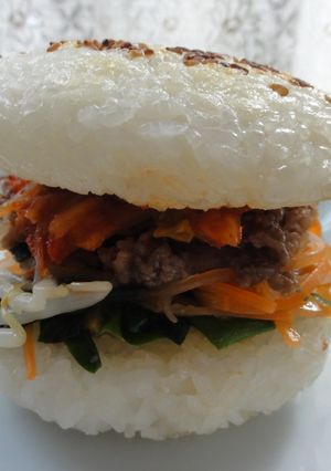 ❤あっさり♪ビビンバごまライスバーガー❤-レシピのメイン写真