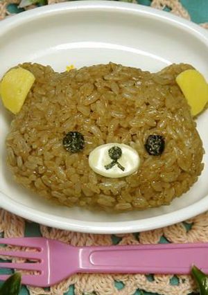 ☆キャラ弁に。濃いぃ茶色ご飯☆-レシピのメイン写真