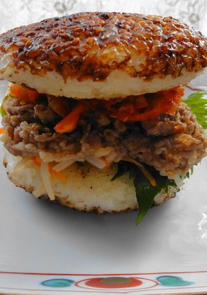 ♡がっつり♪韓国風ごまライスバーガー♡-レシピのメイン写真