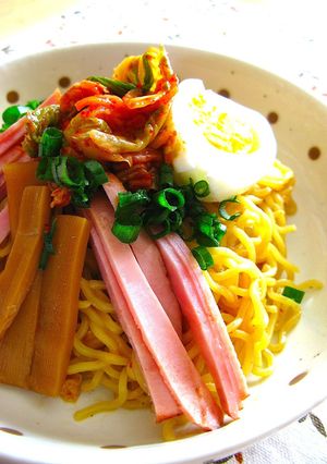 キムチでピリ辛☆あぶら〜めん(油麺風)☆-レシピのメイン写真