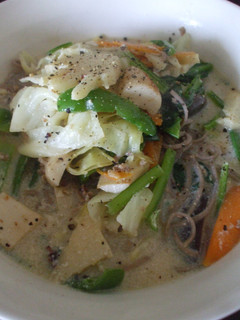 そばPASTA 豆乳 in spring-レシピのメイン写真