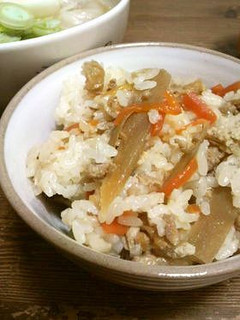 我が家の♪鶏ごぼう混ぜご飯-レシピのメイン写真