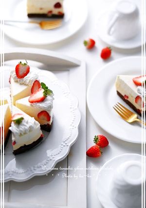 オレンジムースと苺ティラミスケーキ-レシピのメイン写真