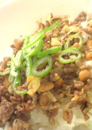 10分レシピ☆納豆&ミンチ丼❤-レシピのメイン写真