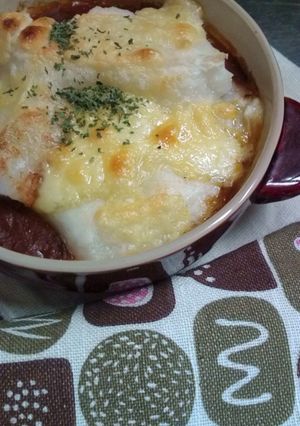 簡単！お餅とじゃが芋のグラタン-レシピのメイン写真