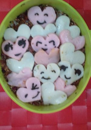 バレンタインにかまととハート-レシピのメイン写真