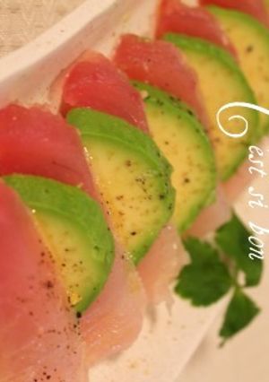まぐろとアボカドのカルパッチョ-レシピのメイン写真