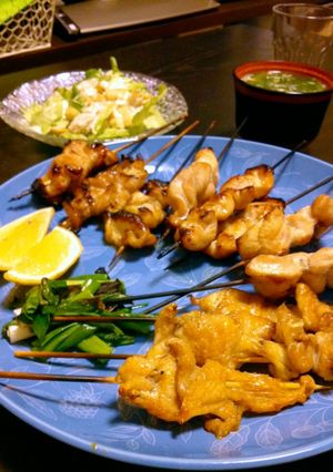 胸肉で☆皮で☆やきとり-レシピのメイン写真