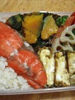 しゃけ弁当-レシピのメイン写真
