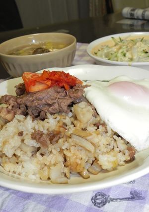 牛肉とレンコンのスタミナチャーハン-レシピのメイン写真