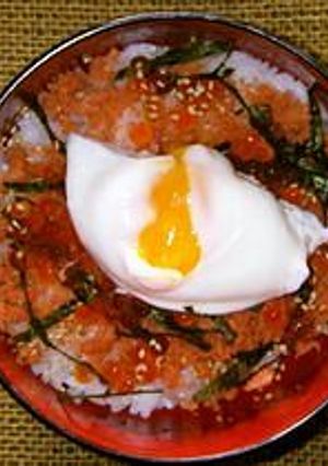 ●鮭フレークとポーチドエッグの簡単丼●-レシピのメイン写真