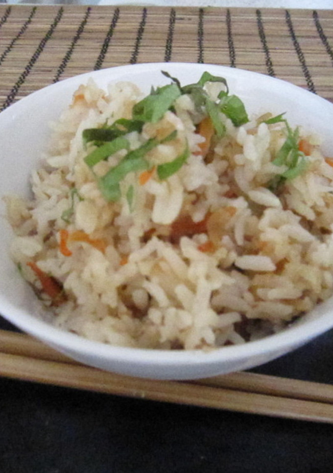 ホタテと人参の炊き込みご飯-レシピのメイン写真