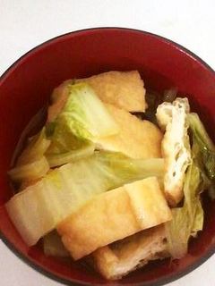 ☆油揚げと白菜の煮付け☆-レシピのメイン写真