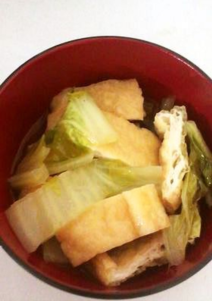 ☆油揚げと白菜の煮付け☆-レシピのメイン写真