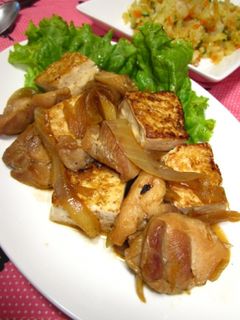 *ご飯が進む♪鶏と豆腐のしょうが焼き*-レシピのメイン写真