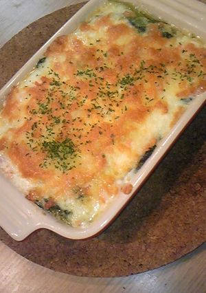 鮭とほうれん草の豆腐グラタン-レシピのメイン写真