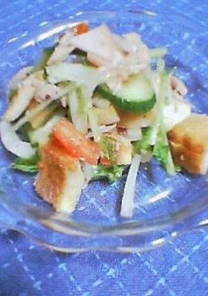 朝食やオードブルに☆パンサラダ-レシピのメイン写真