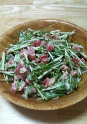 シャキシャキっ♬ ☆水菜のサラダ☆-レシピのメイン写真