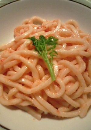 ＊簡単美味！めんたいこうどん＊-レシピのメイン写真