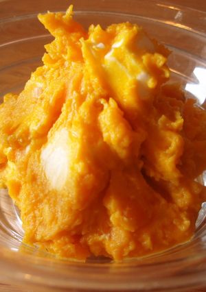 クリームチーズ in かぼちゃサラダ♪-レシピのメイン写真