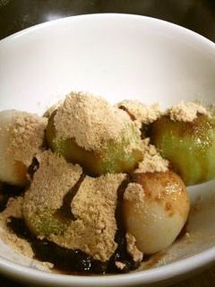 豆腐でヘルシー♪白玉二色団子★-レシピのメイン写真