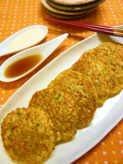 焼きさけあらほぐしとじゃが芋の落とし焼き-レシピのメイン写真